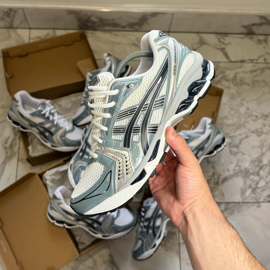 ASICS GEL KAYANO 14 WHITE-FJORD GREY (RARE)